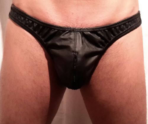 Leather Mini Brief / Zip